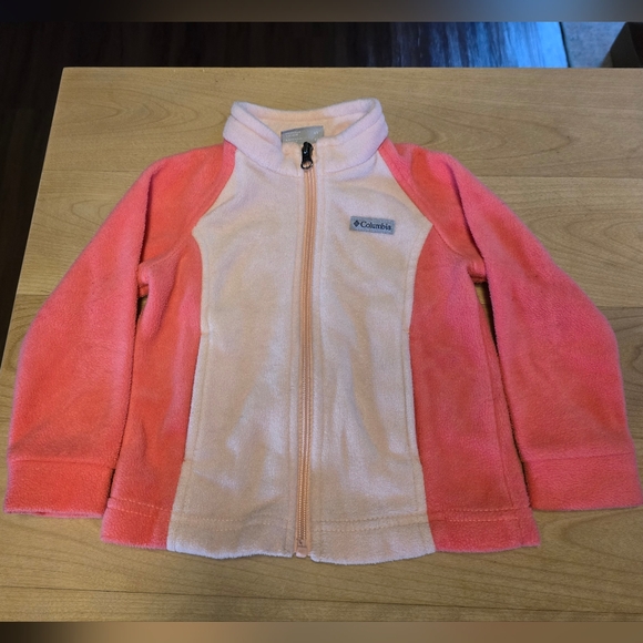 Columbia Other - Columbia 3T Coral and Light Pink Fleece Jacket
